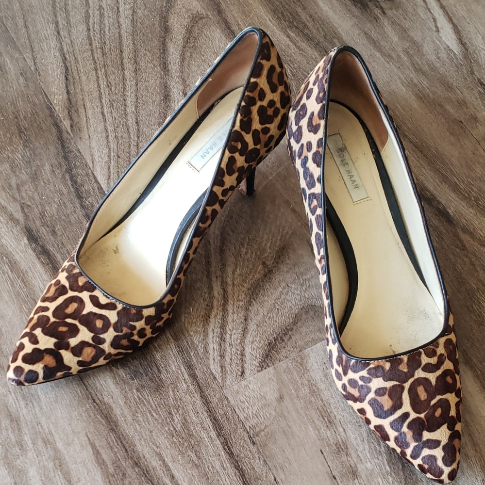 Cole Haan Giraffe Print Heels size 6.5 - Picture 6 of 16